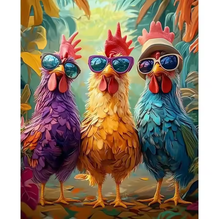 RUOPOTY colorear por números imagen de animales pintura acrílica adultos por números para adultos artesanía decoración del hogar - 1