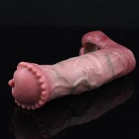 Embalaje privado SEXY FAAK Siliocne funda de caballo condones reutilizables juguetes sexuales para hombres agrandamiento consolador para adultos extensor de anillo alargado - details 9