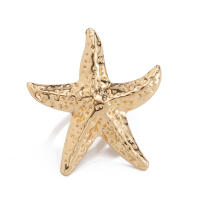 Seabeach-Anillo de concha de estrella de mar para mujer Color dorado nueva moda anillos de dedo de concha de perla grande joyería regalos de personalidad de verano - details 12