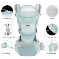 Portabebés, versátil portabebés 9 en 1 con almohadilla lumbar, mochila portabebés para niños pequeños, bebés, padres recién nacidos (7-45 libras), adecuado para todas las estaciones - details 0