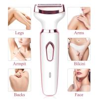Afeitadora eléctrica 4 en 1 para afeitado de cuerpo completo, afeitadora para mujer, depiladora Facial para cejas, recortadora de nariz, depilación de Bikini indolora - details 5