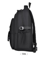 Mochilas versátiles de color sólido de gran capacidad para hombres y mujeres, mochilas casuales y sencillas para parejas - details 12