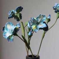 Irises Vintage flor de seda Artificial orquídea 88cm flores falsas ramo de simulación decoración del hogar - details 9