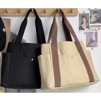 Bolso de lona de gran capacidad para el trabajo, bolso de mujer estilo universitario - details 28