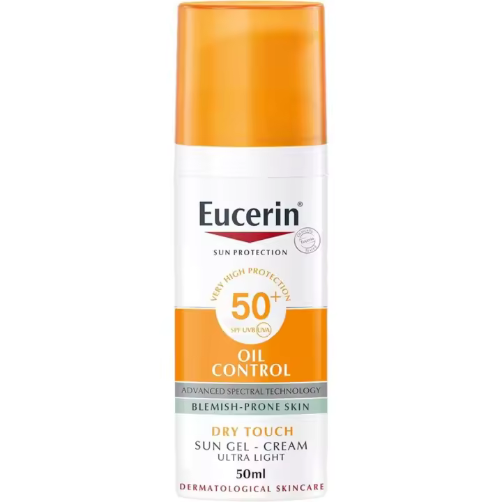 Eucerin Gel Crema Solar Control de Aceite SPF50, 50 ml - 1