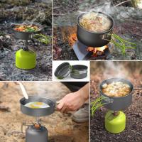 Batería de cocina portátil para camping, glamping, deportes al aire libre, multifuncional para 2-3 personas. - details 3