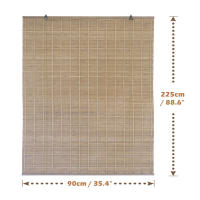 MEJORADA Cortina Persiana de Madera Incluye Accesorios, Estor de Bambú Enrollable para Ventana y Puerta(DIMENSIONES ANCHO X LARGO) - details 9