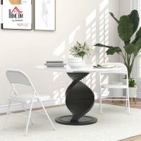 Juego de 2 Sillas Plegables Sillas Abatibles con Respaldo y Estructura de Acero para Salón Oficina Estudio 45x46x78 cm Blanco - details 1
