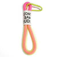 Llavero de cuerda trenzada resistente para mochila, llavero con mosquete, accesorio colgante, joyería de encaje - details 1