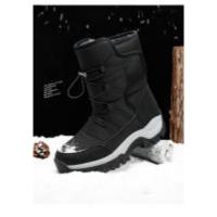 Botas de nieve cálidas y afelpadas para hombre, botines informales de alta calidad, impermeables y antideslizantes, para senderismo y trabajo en invierno - details 1