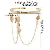 Brazalete de Hojas Doradas Encanto de Torsión para Mujeres Brazalete de Diosa Grieca - details 1