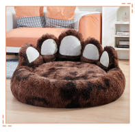 Acogedora y cómoda cama de perro con forma de pata para su amigo peludo esponjosa cama de perro estera del gato para dormir caliente espesado - details 10