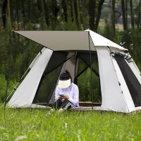 Tienda de campaña emergente automática, para 3-4 personas, con ventana, impermeable, a prueba de viento, para senderismo y viajes - details 1