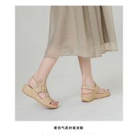 Sandalias de tacón de cuña de verano para mujer - details 7