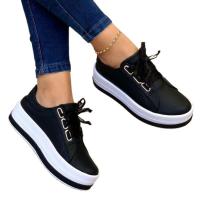 Zapatos planos a la moda con cordones para mujer - details 2