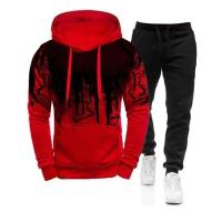 Conjunto de Deportiva de Camuflaje para Hombres Sudadera con Capucha y Pantalón Moda de Invierno - details 0