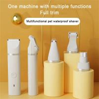 4 IN 1 Electric Pet Trimmer, Rechargeable Pet Clippers for Dogs Grooming Kit with Foot Hair Cutting Machine Pet Grooming Kit - details 0