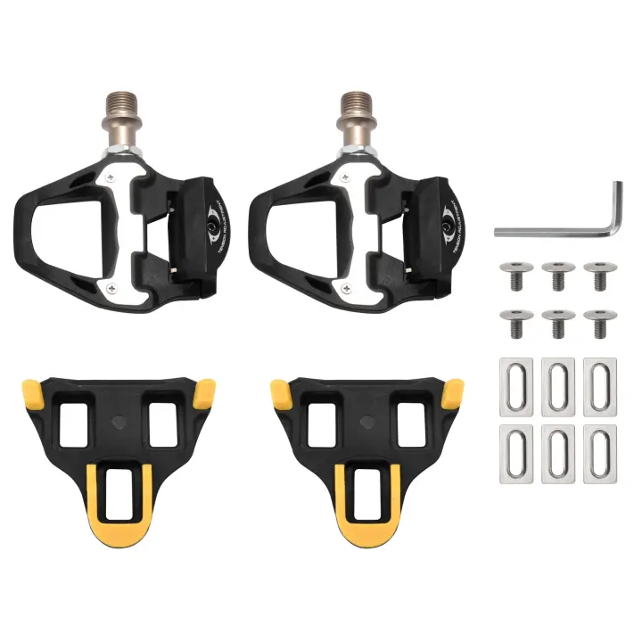 Pedales de autobloqueo para bicicleta de carretera, Kit de pedales sin clip para SHIMANO SPD SL - 1
