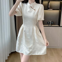 Nuevo vestido cheongsam chino mejorado para mujer, novedad de verano, estilo francés, falda ceñida a la cintura con temperamento de gama alta - details 14