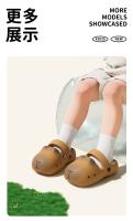 Feo lindo kapibara niños agujero zapatos niños y niñas verano anticolisión de dibujos animados fuera usando bolsa de playa cabeza zapatillas frescas - details 6