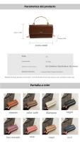 Nuevo Bolso Cuadrado Pequeño Portátil Con Cadena, De Moda Y Versátil, Bolso Bandolera De Un Solo Hombro Para Mujer - details 1