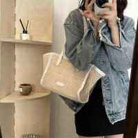 Nuevo bolso de paja tejido de verano, bolso de hombro de paja informal bohemio para mujer y niña - details 5