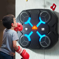 Máquina de boxeo con música montaje en pared entrenador de boxeo electrónico objetivo de práctica máquina de boxeo Bluetooth ejercicio en casa para niños y adultos - details 8