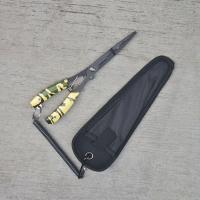 Alicates de pesca de corte de línea multifuncionales con mango de goma, alicates de Boca de pescado, gancho antideslizante, abrazadera de labio de agarre de pescado de acero inoxidable - details 1