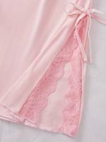 Conjunto de camisón y braguita de diseño encantador con tirantes finos y cuello en V, ropa sexy para mujer - details 28