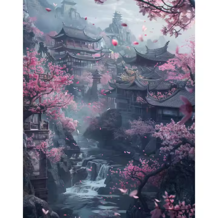 Ruopoty-pintura por números de paisaje de casa, pintura acrílica sobre lienzo, decoración del hogar, regalo Diy - 1