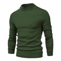 Suéter grueso de cuello alto de invierno para hombres, suéter casual de cuello alto de color sólido, cálido y cómodo, jersey de cuello alto para hombres - details 11