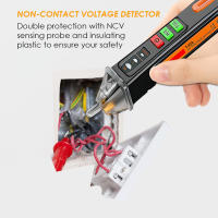 Bolígrafo de prueba de voltaje sin contacto, probador de voltaje de CA de doble rango, 12V/48V-1000V, probador de detección de circuito de línea vacía en tiempo Real - details 4