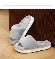 Zapatillas de algodón de invierno para hombre y mujer, bonito diseño de felpa con estilo de piel, calidez antideslizante para el hogar - details 13