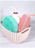 Nueva esponja de cepillo de baño de espuma rápida con artefacto de frotamiento de baño doméstico para niños adultos, cepillo de baño de silicona de doble cara - details 11