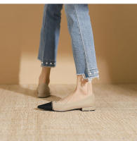 Nuevo estilo elegante de celebridad, cadena dorada, zapatos individuales de tacón bajo, zapatos individuales casuales - details 15