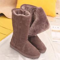 Botas largas cálidas para mujer, zapatos planos de nieve para exteriores, Invierno - details 4