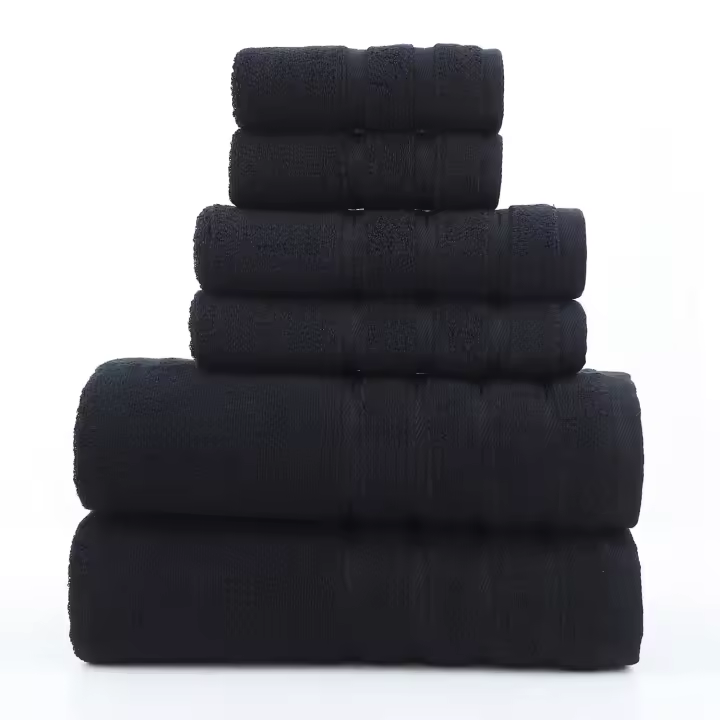Towels - Juego de Toallas Premium de 6 Piezas, 2 Toallas de baño, 2 Toallas de Mano y 2 toallitas - Algodón - Calidad del Hotel, súper Suave y Altamente Absorbente - 1