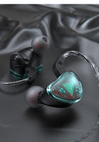 QKZ-auriculares intrauditivos AK9 con cable, audífonos originales de 3,5mm, AUX, HiFi, graves pesados, micrófono, Metal transparente, para música, juegos y deportes - details 18