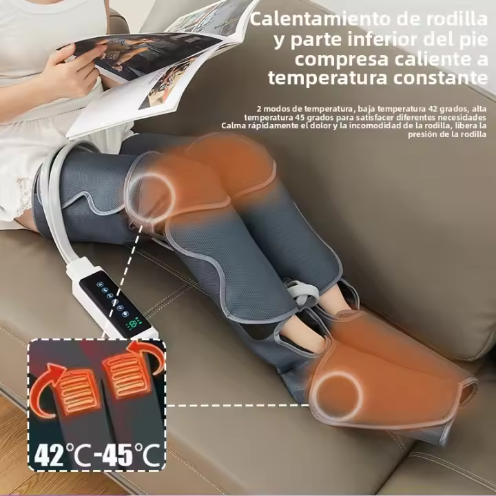 Tipo de botón masajeador de compresa caliente masajeador de pies inalámbrico separado amasando máquina de terapia de pies de sincronización de calentamiento eléctrico - 1