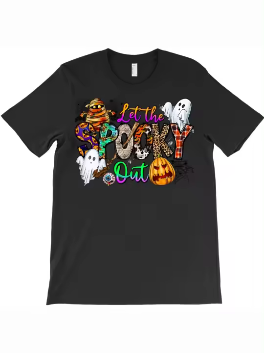 Camiseta Let The Spooky Out, regalo para papá, manga corta con cuello redondo suave y cómoda - 1