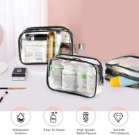 Bolsa transparente de PVC con cremallera para mujer, estuche de maquillaje transparente, organizador de artículos de tocador de viaje, almacenamiento, artículos de tocador para baño, 1/12 Uds. - details 4