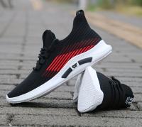 Zapatillas de deporte de malla transpirable para hombre - Suela de goma antideslizante ligera, comodidad para todas las estaciones para gimnasio, correr y uso casual - Accents blancos y negros, zapatos de gimnasio, diseño deportivo elegante, plantilla de - details 8
