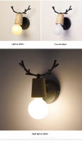 Lámpara de Pared TOMAXIN 16CM con Arte de Cuerno de Hierro Luz Cálida Retro Simple para Sala de Estar Baño Dormitorio Estudio Material de Hierro Fundido Color Blanco Tipo de Bombilla LED Producto Normal - details 11