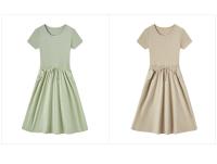 Vestido Semir para Mujer Cintura Ajustada, Versátil, Cuello Redondo, Dos Piezas, Moda de Verano 2024 - details 8