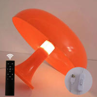 Lámpara de escritorio de hongo, decoración nórdica, sala de estar simple, mesita de noche, lámpara de escritorio creativa USB - details 5