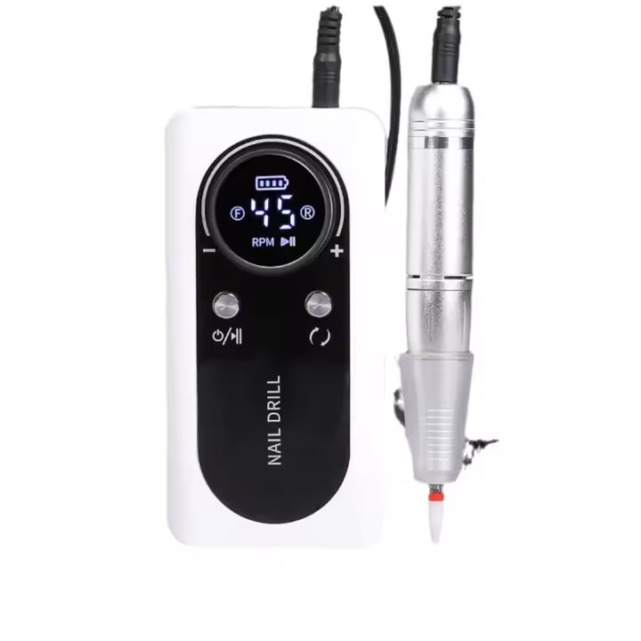 Máquina Pulidora de Uñas Recargable Original 2024, 45000RPM, con LCD, Bajo Nivel de Ruido, Profesional en Manicura de Esmalte - 1