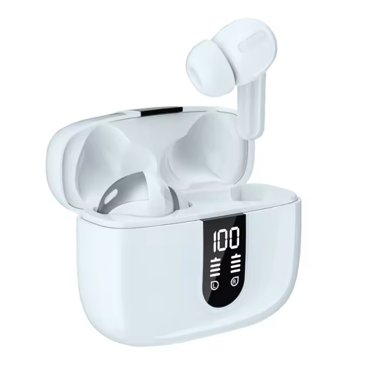 Auriculares Bluetooth inalámbricos, Auriculares Bluetooth 5.4, 4 micrófonos con cancelación de ruido ENC, 50H con graves, - 1