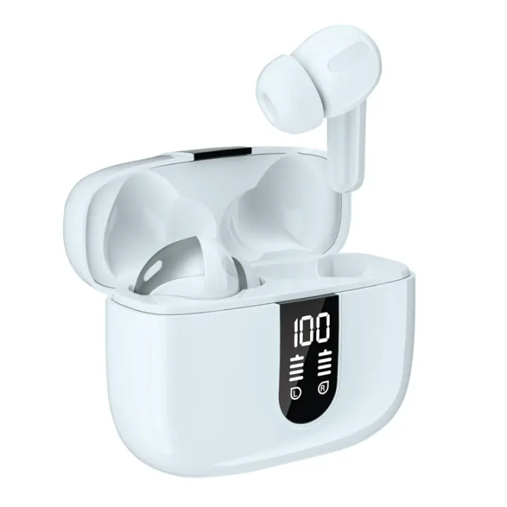 Auriculares Bluetooth inalámbricos, Auriculares Bluetooth 5.4, 4 micrófonos con cancelación de ruido ENC, 50H con graves, - 1