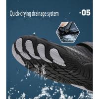 Zapatos de Agua para Hombre y Mujer Suela de Goma Resistente a Desgaste Malla Exterior - details 8