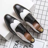 Venta Caliente Hard Wear zapatos de vestir de cuero de fondo suave Casual marrón para hombres 2025 productos Dropshipping - details 1